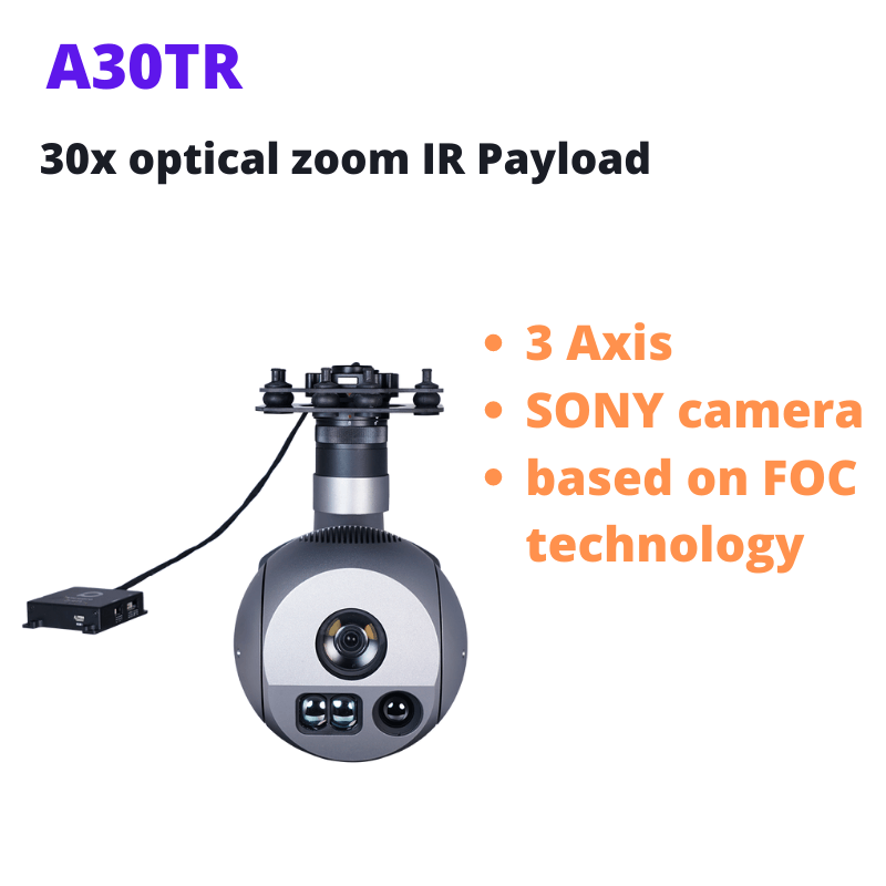 AI Camera 3 axis stabilized object GPS coordinate resolving LRF UAV gimbal camera with 30x optical zoom IR Payload AI Camera 3 axis stabilized object GPS coordinate resolving LRF UAV gimbal camera with 30x optical zoom IR Payload